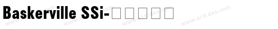 Baskerville SSi字体转换